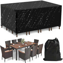 (213*132*74cm) Tuinmeubelhoes voor buiten, waterdicht, UV-bestendig, 420D Heavy Duty Oxford-stof