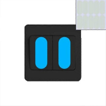 (Pulsante blu) Adatto per la stanza degli anziani, adesivo da parete con luce notturna, facile da trovare.