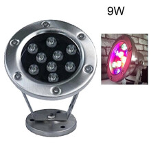 (9W-Changeable)3W/6W/9W/12W 12V~24V Stainless Steel LED Fountain Light Color Changing Waterproof Underwater