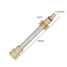 (Grau) 10cm Speerstange Lanzenadapter für Hochdruckreinigerpistole mit 1/4 Schnellanschluss für Karcher