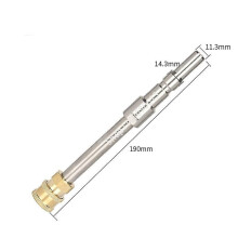 (Farblos) 10cm Speerstange Lanzenadapter für Hochdruckreinigerpistole mit 1/4 Schnellanschluss für