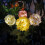 (Pink)Led Solar Light Simulation Flower Lawn Lamp Waterproof Decorative Lights 3