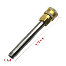 (Orange)10cm Speerstange Lanzenadapter für Hochdruckreinigerpistole mit 1/4 Schnellanschluss für Karcher