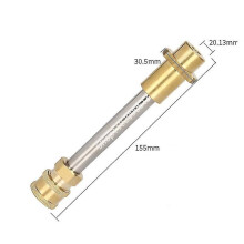 (Schwarz) 10cm Speerstange Lanzenadapter für Hochdruckreinigerpistole mit 1/4 Schnellanschluss für Karcher