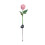 (Pink)Led Solar Light Simulation Flower Lawn Lamp Waterproof Decorative Lights 1