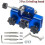(Blue and 3 Head)Chainsaw Sharpener, Portable Chainsaw Chain Sharpener Woodworking Grinding Stone Electric 5