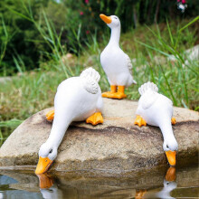 (B)Resin Duck Figures, Garden Decoration Outdoor Statue Yard Decoration, For Pool Home Garden Pool Pond