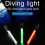 (B-White)Kaesi Professional Diving Light Safety Plastic Exquisite Workmanship Waterproof Underwater 2