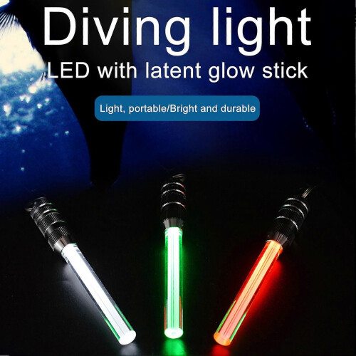 (B-White)Kaesi Professional Diving Light Safety Plastic Exquisite Workmanship Waterproof Underwater 1