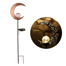 (1 pz) Grande offerta - Luci solari da giardino, vialetto, esterno, globo in vetro craquelé, luci in