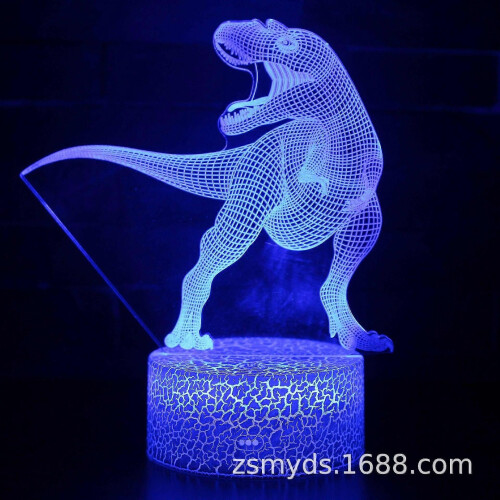 (29)3d Dinosaur Led Night Light Different Pattern And 7 Color With Remote Control Best Gift For Kids
