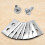 (Gold)30Pcs Lawnmower Replacement Blade Double Hole Automatic Moving Machine Blade Titanium Plating 4