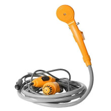(yellow)12v Portable Car Washer Camping Shower High Pressure Car Shower Washer Set Electric Pump Sprayer
