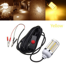 (Gelb)12V 108 LED Angeln Licht Unterwasser Tauchboot Nacht Boot Gewinnen Fisch Lampe