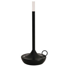 (Black)Portable LED Lamp for Outdoor/Indoor, Rechargeable Battery, Water Resistant, Travel Light