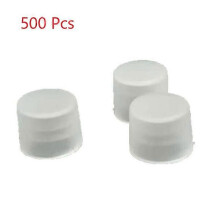 (Transparante kleur) 500 stuks/partij RCA-stekker beschermhoes audio lotuskop lotusblokstekker stofdicht