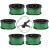 (4pcs)String Trimmer Spool Line for Black and Decker A6486 Autofeed Replacement Spools for GL7033 GL8033 5