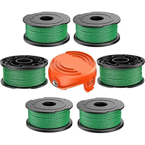 (4pcs)String Trimmer Spool Line for Black and Decker A6486 Autofeed Replacement Spools for GL7033 GL8033 1