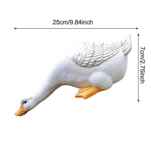 (A)Resin Duck Figures, Garden Decoration Outdoor Statue Yard Decoration, For Pool Home Garden Pool Pond