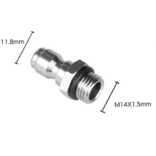 (M1 4 Männlich) Hochdruckreiniger-Schnellverbinder, Schneeschaumlanze, Adapterdüse, G1/4 M14x1, Hydraulikkupplungen