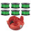 (6 plus 1pcs)String Trimmer Spool Line for Black and Decker A6486 Autofeed Replacement Spools for GL7033 1