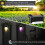 (8PCS)Solar Pool Side Lightscolor Changing Waterproof Light Up Swimming Pool Accessories Night Lights 4