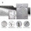 (XL)Washing Machine Cover With Front Openings Waterproof Dust Proof Silver Large Size 4
