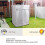 (L)Washing Machine Cover With Front Openings Waterproof Dust Proof Silver Large Size 2