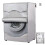 (XL)Washing Machine Cover With Front Openings Waterproof Dust Proof Silver Large Size 3