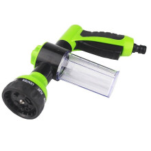 (Yellow)8 In 1 Jet Spray Gun Soap Dispenser Garden Watering Hose Nozzle Car Washing Tool Pressure Washers