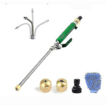 (green)Home 6 Piece High Pressure Water Gun Hose Nozzle Jet Garden Car Wash Machine Spray Gun Set