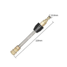 (Brown)10cm Spear Rod Lance Adapter For High Pressure Washer Gun With 1/4 Quick Connnection For Karcher