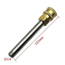 (Orange)10cm Spear Rod Lance Adapter For High Pressure Washer Gun With 1/4 Quick Connnection For Karcher