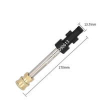(Silver)10cm Spear Rod Lance Adapter For High Pressure Washer Gun With 1/4 Quick Connnection For Karcher