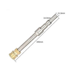 (Colorless)10cm Spear Rod Lance Adapter For High Pressure Washer Gun With 1/4 Quick Connnection For