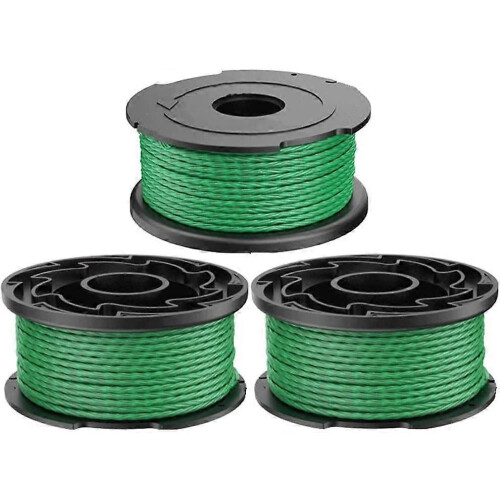 (3pcs)String Trimmer Spool Line for Black and Decker A6486 Autofeed Replacement Spools for GL7033 GL8033