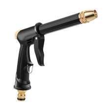 (Black)New High Pressure Water Hose Nozzle Long Spray Guns, Car Washing Stainless Steel Nozzle Rod Garden