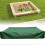 (150*150cm)Sandpit Cover Waterproof Dustproof UV Protection Square Pool Cover with Drawstring for Sandpit, 2