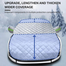 (Model S)Half Car Cover for Tesla Model 3 Model S,Car Cover Anti-hail Half Car Cover Waterproof Dustproof