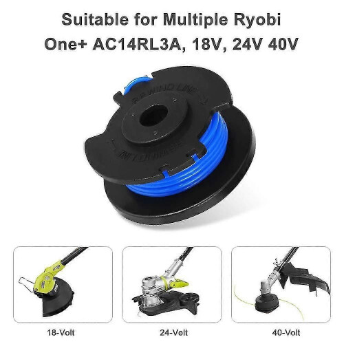 (color01-12*11.2*2.4)Line Spool With 2 Covers For Replace Black Decker Grass Trimmers Replacement Spoo 1