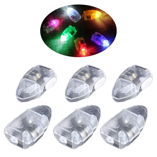 (Multicolor)50pcs Led Balloon Light With Switch Color Changing Battery Powered Bright Latern Wick Party