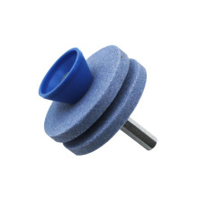(Blue)Manual Lawn Mower Blade-Sharpener Easy to Use Lawnmower Grinding Tool Garden Lawn Mower Parts