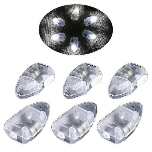 (White)50pcs Led Balloon Light With Switch Color Changing Battery Powered Bright Latern Wick Party Mini