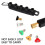 (5pcs Set)Nozzle Tips Kit with Holder Universal Power Washer Nozzle Tips Kit for Gutter Cleaning 3