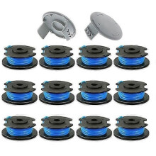 Bobina a filo singolo, 4,8 m di filo per bobina, 12 pezzi inclusi, diametro 1,65 mm per decespugliatori
