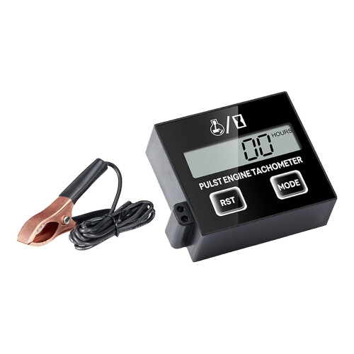 (Double Button)Digital Chainsaw Tachometer Small Engine Tachometer for Tractor RV Chain Saw Double Button