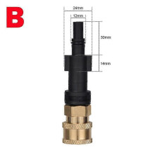 (B)Pressure Washer Adaptor To 14" Quick Release Connector Nozzle For Karcher Bosch Ar Blue Lavor Interskol