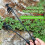 (30cm-Black)Uprooting Weeding Tool Garden Rake with Long Handle High Strength Polished Surface Weed 2