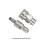 (Connector Set)Power Washer Quick Connect Adapter 3/8" High Pressure Washer Quick Connector Connector 2