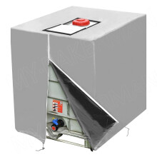(zipper silver)1000 liters IBC container aluminum foil waterproof and dustproof cover rainwater tank
